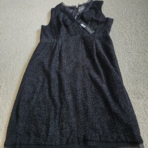 Coco & Tashi NWT Faux Wrap Textured Black Dress – Size Large XL
